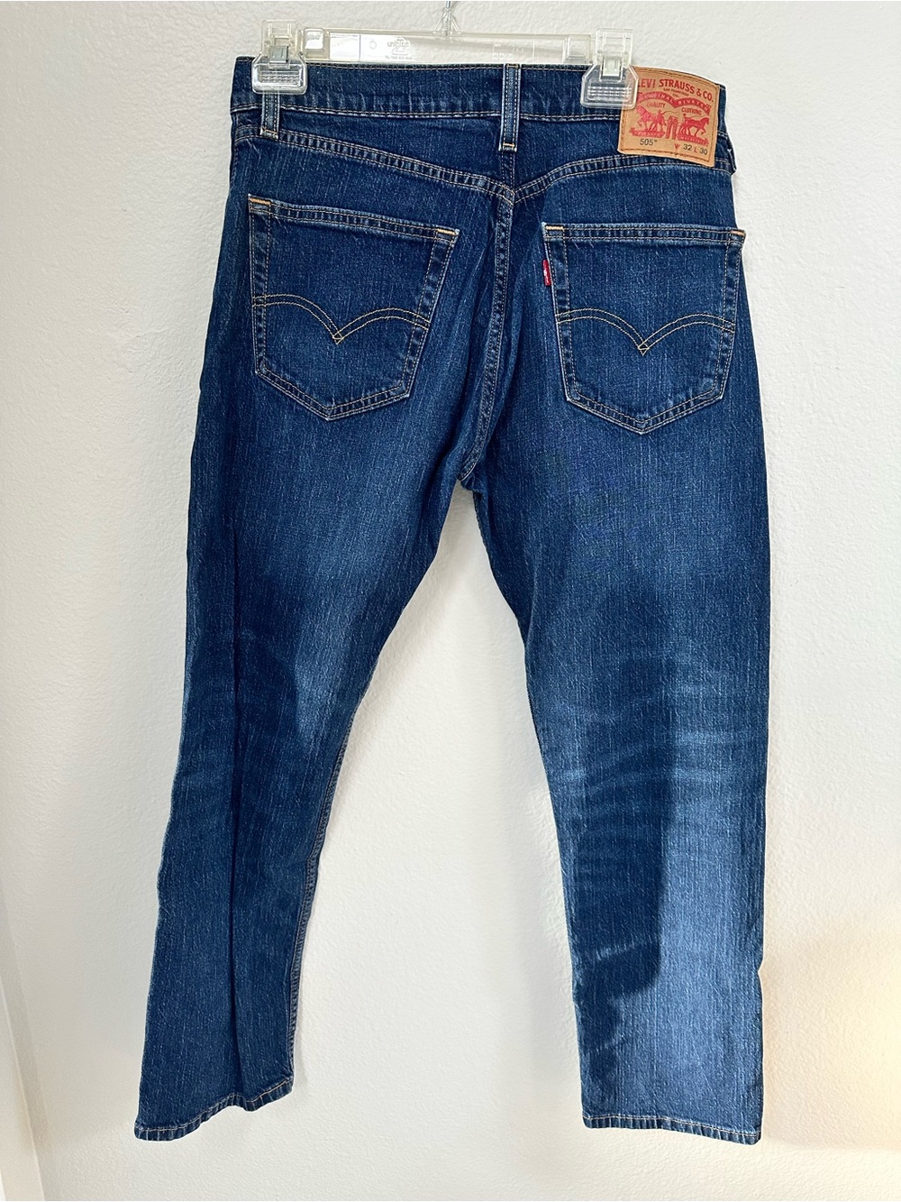 Levi's 505 Dark Blue Straight Leg Jeans W32L30